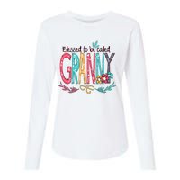 Blessed To Be Called Granny Colorful Gifts Womens Cotton Relaxed Long Sleeve T-Shirt