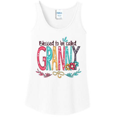 Blessed To Be Called Granny Colorful Gifts Ladies Essential Tank