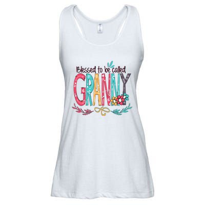 Blessed To Be Called Granny Colorful Gifts Ladies Essential Flowy Tank