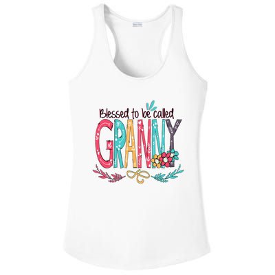 Blessed To Be Called Granny Colorful Gifts Ladies PosiCharge Competitor Racerback Tank