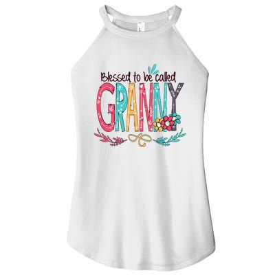 Blessed To Be Called Granny Colorful Gifts Women's Perfect Tri Rocker Tank