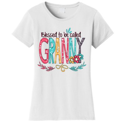 Blessed To Be Called Granny Colorful Gifts Women's T-Shirt