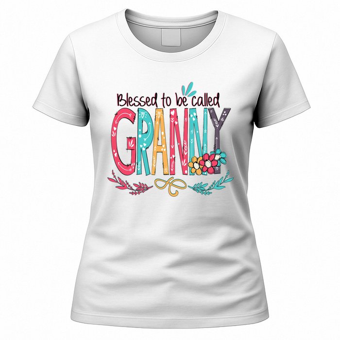 Blessed To Be Called Granny Colorful Gifts Women's T-Shirt