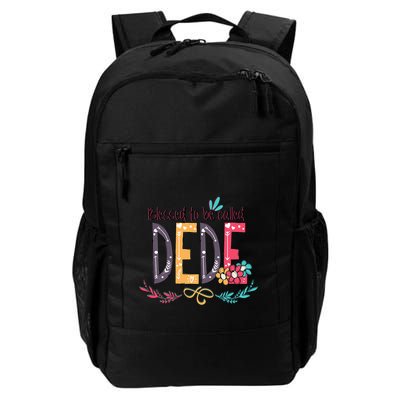 Blessed To Be Called Dede Colorful Grandma Backpack