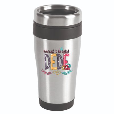 Blessed To Be Called Dede Colorful Grandma 16oz Travel Tumbler