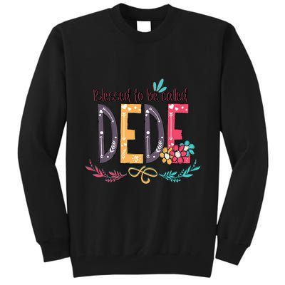 Blessed To Be Called Dede Colorful Grandma Tall Sweatshirt