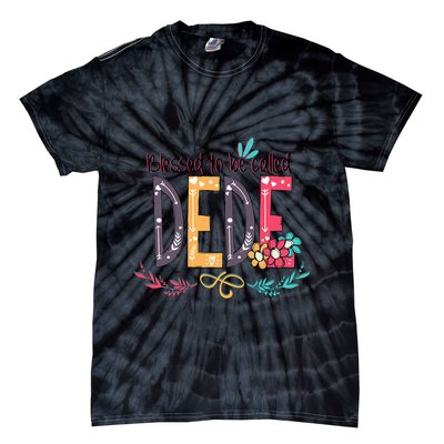 Blessed To Be Called Dede Colorful Grandma Tie-Dye T-Shirt