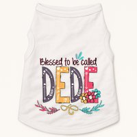 Blessed To Be Called Dede Colorful Grandma Doggie Tank