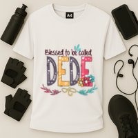 Blessed To Be Called Dede Colorful Grandma Performance Shirt