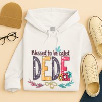 Blessed To Be Called Dede Colorful Grandma Hoodie