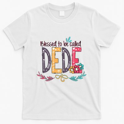 Blessed To Be Called Dede Colorful Grandma T-Shirt