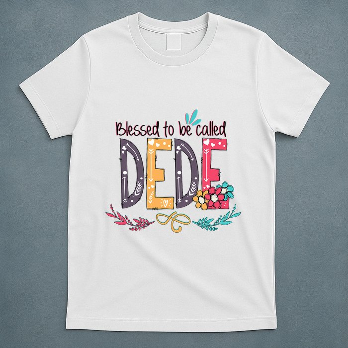 Blessed To Be Called Dede Colorful Grandma T-Shirt