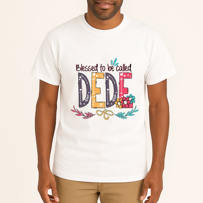 Blessed To Be Called Dede Colorful Grandma Tall T-Shirt