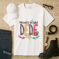 Blessed To Be Called Dede Colorful Grandma Tall T-Shirt