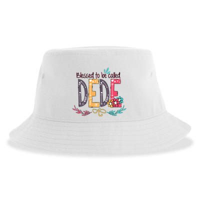 Blessed To Be Called Dede Colorful Grandma Sustainable Bucket Hat