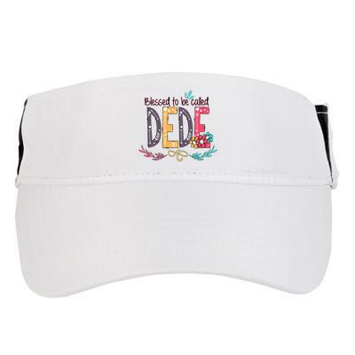 Blessed To Be Called Dede Colorful Grandma Adult Drive Performance Visor