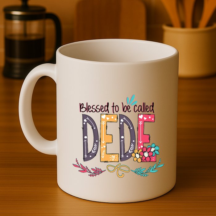 Blessed To Be Called Dede Colorful Grandma Mug