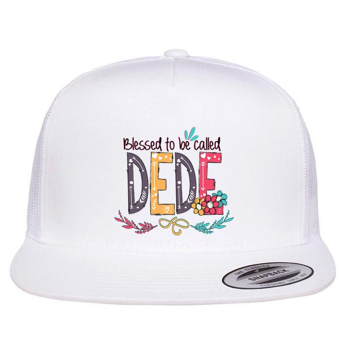 Blessed To Be Called Dede Colorful Grandma Flatbill Hat