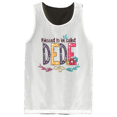 Blessed To Be Called Dede Colorful Grandma Mesh Reversible Basketball Jersey Tank