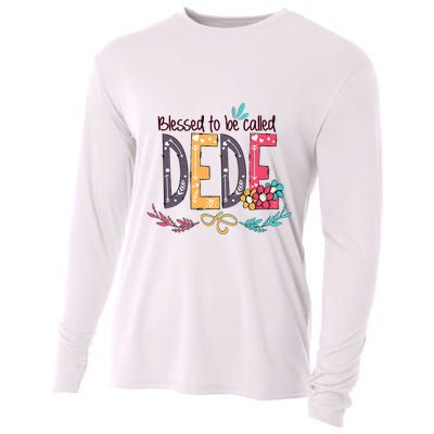 Blessed To Be Called Dede Colorful Grandma Cooling Performance Long Sleeve Crew
