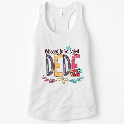 Blessed To Be Called Dede Colorful Grandma Womens Tank Top