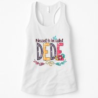 Blessed To Be Called Dede Colorful Grandma Womens Tank Top