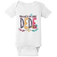 Blessed To Be Called Dede Colorful Grandma Baby Bodysuit