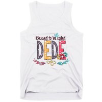 Blessed To Be Called Dede Colorful Grandma Tank Top