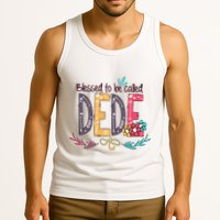 Blessed To Be Called Dede Colorful Grandma Tank Top