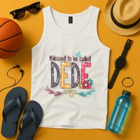 Blessed To Be Called Dede Colorful Grandma Tank Top