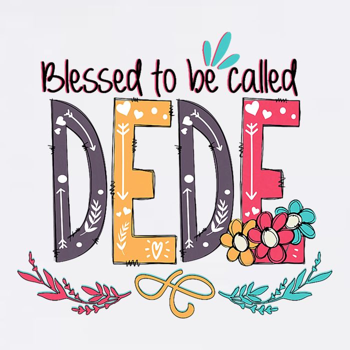 Blessed To Be Called Dede Colorful Grandma Tank Top