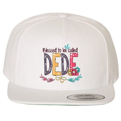 Blessed To Be Called Dede Colorful Grandma Wool Snapback Cap