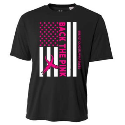 Back The Breast Cancer Awareness Flag Cooling Performance Crew T-Shirt