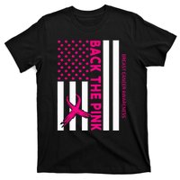 Back The Breast Cancer Awareness Flag T-Shirt