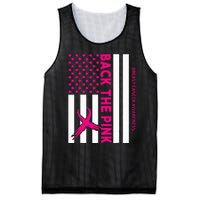 Back The Breast Cancer Awareness Flag Mesh Reversible Basketball Jersey Tank