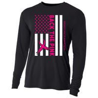 Back The Breast Cancer Awareness Flag Cooling Performance Long Sleeve Crew