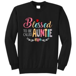 Blessed To Be Called Auntie Colorful Art MotherS Day Sweatshirt