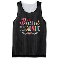 Blessed To Be Called Auntie Colorful Art MotherS Day Mesh Reversible Basketball Jersey Tank