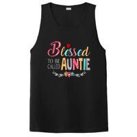 Blessed To Be Called Auntie Colorful Art MotherS Day PosiCharge Competitor Tank