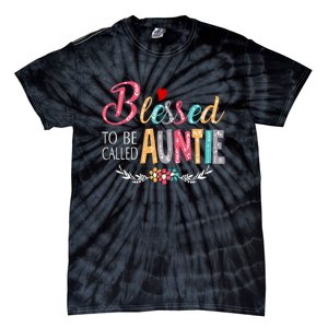 Blessed To Be Called Auntie Colorful Art MotherS Day Tie-Dye T-Shirt