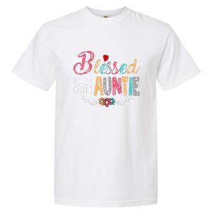 Blessed To Be Called Auntie Colorful Art MotherS Day Garment-Dyed Heavyweight T-Shirt