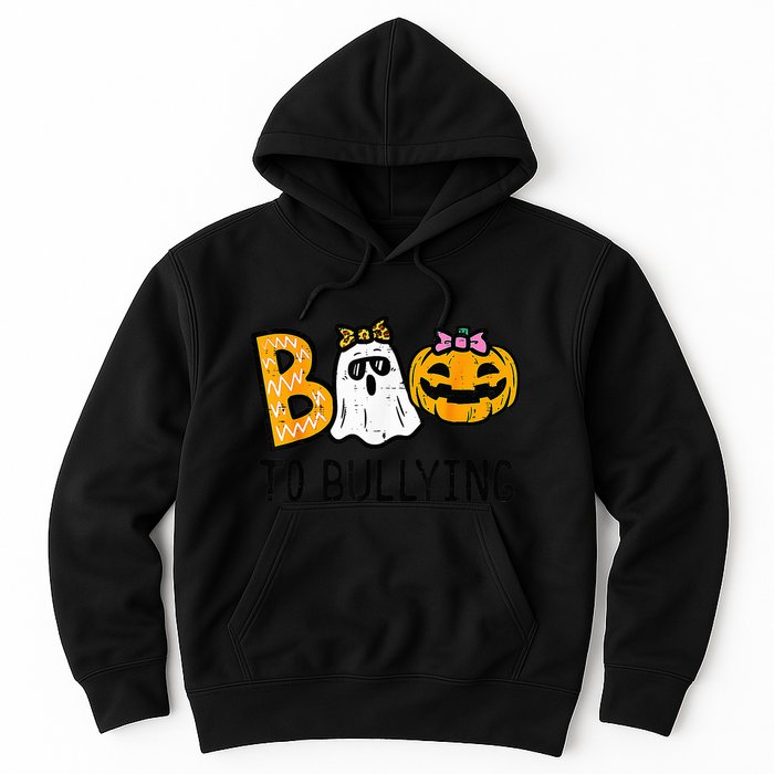 Boo To Bullying Ghost Pumpkin Orange Anti Bully Unity Day Hoodie
