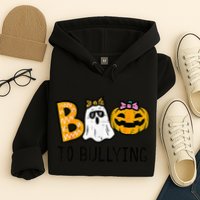 Boo To Bullying Ghost Pumpkin Orange Anti Bully Unity Day Hoodie