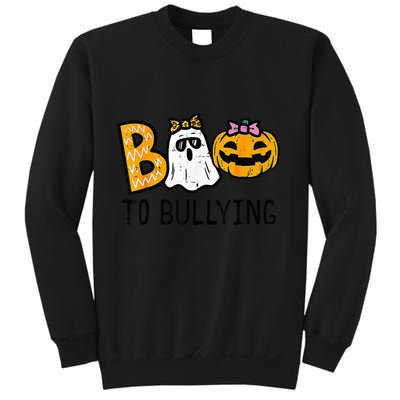 Boo To Bullying Ghost Pumpkin Orange Anti Bully Unity Day Sweatshirt