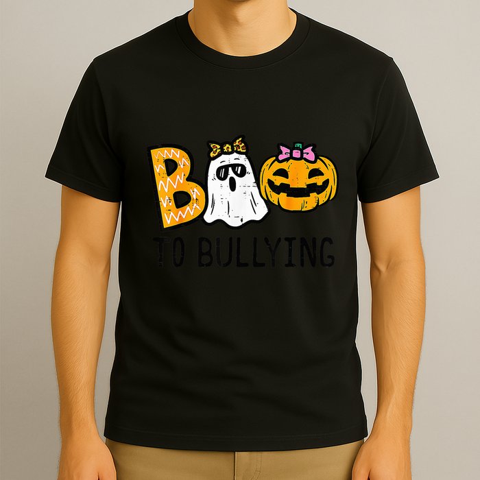Boo To Bullying Ghost Pumpkin Orange Anti Bully Unity Day T-Shirt