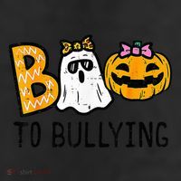 Boo To Bullying Ghost Pumpkin Orange Anti Bully Unity Day 11oz C Handle Ceramic Mug