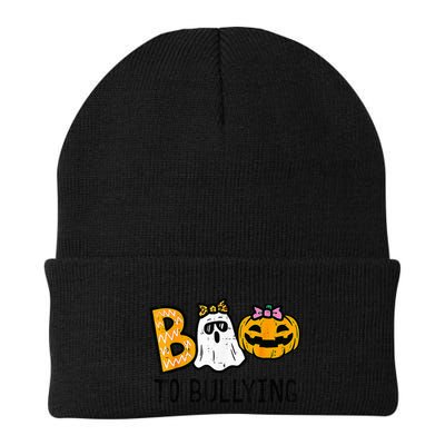 Boo To Bullying Ghost Pumpkin Orange Anti Bully Unity Day Beanie