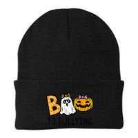 Boo To Bullying Ghost Pumpkin Orange Anti Bully Unity Day Beanie
