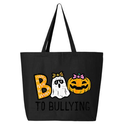 Boo To Bullying Ghost Pumpkin Orange Anti Bully Unity Day 25L Jumbo Tote