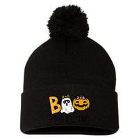 Boo To Bullying Ghost Pumpkin Orange Anti Bully Unity Day Pom Pom 12in Knit Beanie